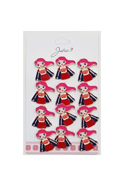 Danex Set of 12 Martisor Spring Brooches - "Super Mom" Message