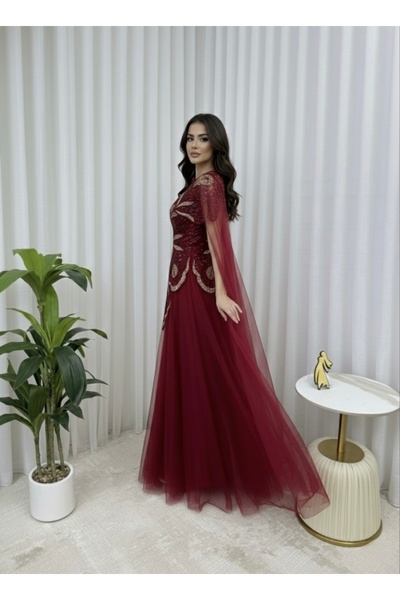 Joji red evening dress
