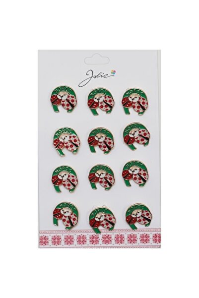 Danex Set of 12 Martisor Brooches - 2 Ladybugs in Horseshoe (Luck)