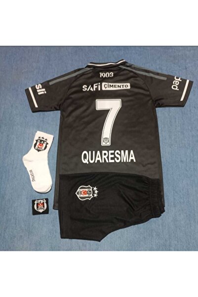 Forma Q'UAR'E''SMA' 7' Be'şi'ktâş 2025/2026 Sezon SİYAH YAKALI ÇOCUK Forması ...