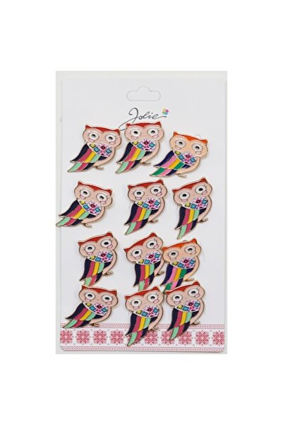 Danex Set of 12 Martisor Brooches - Colorful Spring Bird