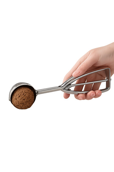 homvira ✨ Stainless Steel Ice Cream, Cookie Scoop – Easy Shaping with One Move 🍪 🍨 Ergonomic Handle