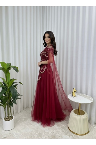 Joji red evening dress