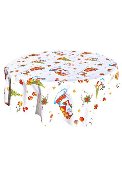Mcf Christmas Tablecloth, round for 4 people, 150x150cm