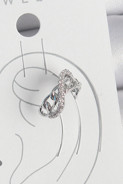 Toptan Bulurum أقراط هارموني أورا من النحاس الفضي اللون الزركون مرصّع بالأحجا...