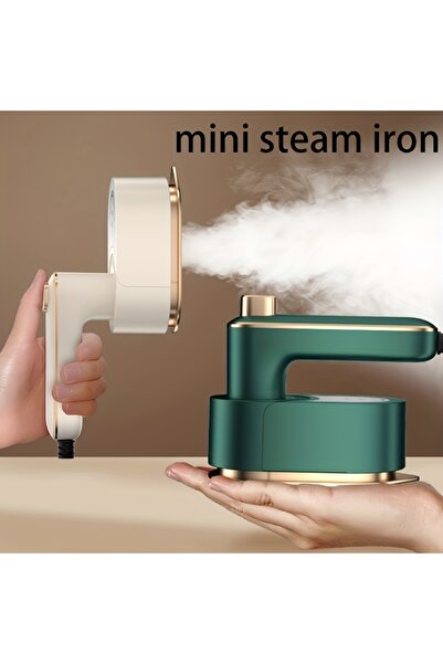Generic Portable Mini Steam Iron with Rapid Heating, Foldable & Rotatable, Anti-Slip Handle, British Plug