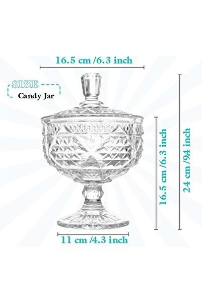 Meven Set Beauty Glass sugar bowl - AL-10845-4