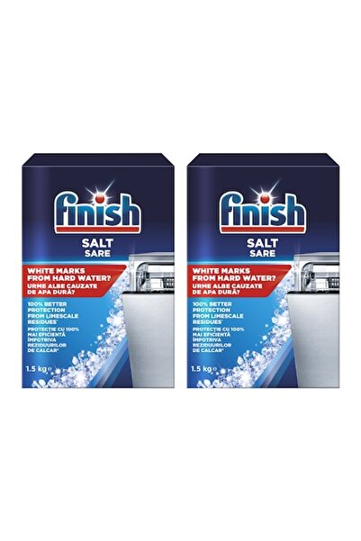 Finish Pachet de 2x Sare specială pentru mașina de spălat vase Finish, 1.5 kg
