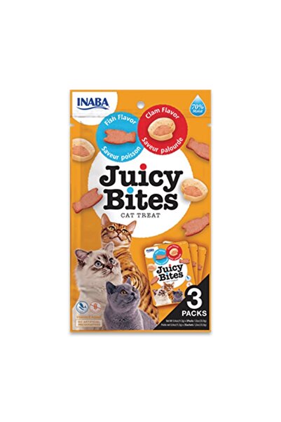 Inaba اينابا تشورو مكافآت رطبه للقطط بنكهة السمك المحار 11.3*3غ