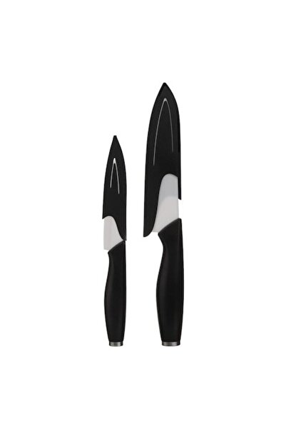 AVA Set de 2 cuțite cu lamă și teacă din ceramică albă, 28 cm și 21 cm