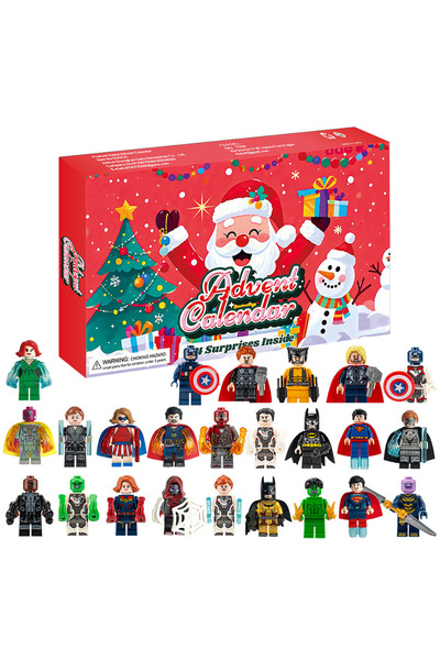 NO BRAND تقويم العد التنازلي لعيد الميلاد - صندوق أعمى لعيد الميلاد (24 قطعة ...