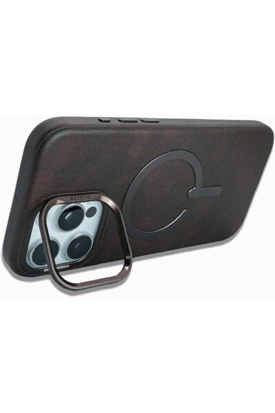 Aztech Premium Leather Case for iPhone (Black, iPhone 16 Pro Max)