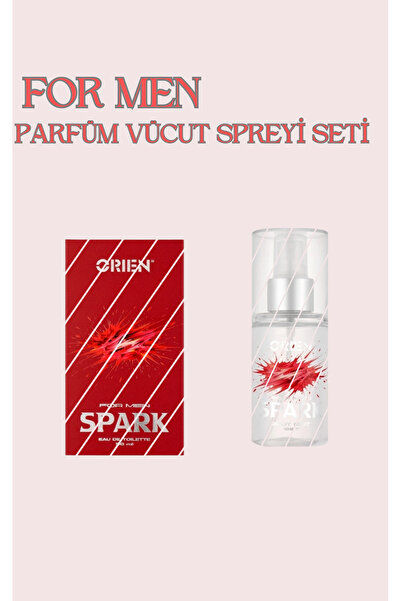Orien Spark EDT Erkek Parfüm 50 ML& Spark Vücut Spreyi 100 ML