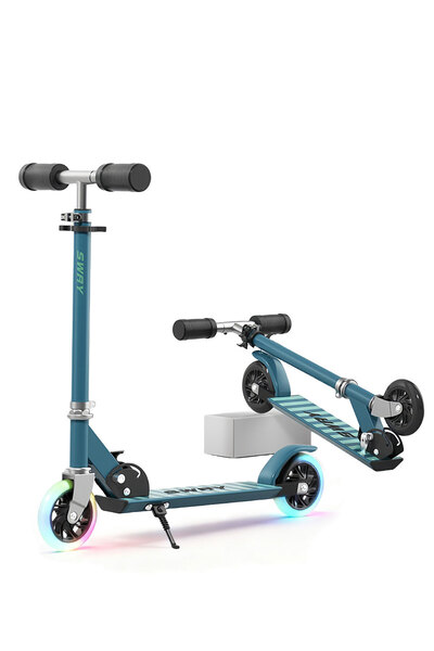 sharpdo Kick Scooter, with Adjustable Handle, Easy Foldable, for Kids 6-12 Years