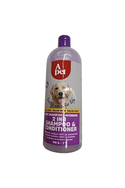 AVA Dog shampoo & conditioner with oat extract and vitamin E, lavender scent, 1 L
