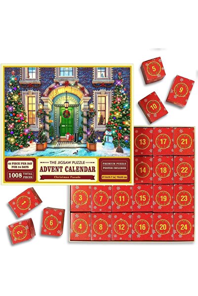 NO BRAND العد التنازلي لعيد الميلاد، صندوق أعمى، 28 * 7 * 20.5 سم، 865 جرام