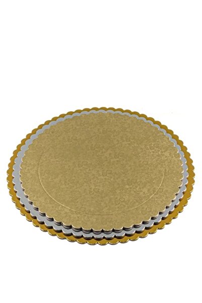 OEM Set of Cake Platters, 3 Pieces, Cardboard, Multicolor, 26/28/30 cm