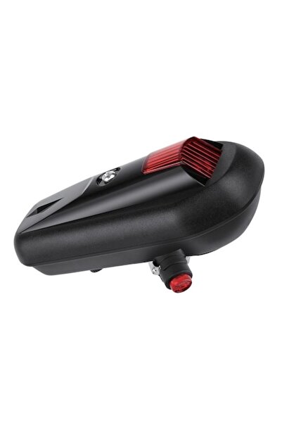 AVA Claxon de bicicletă cu 8 sunete și lumină, negru, 12x5 cm