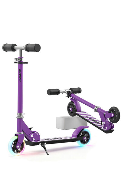 sharpdo Kick Scooter, with Adjustable Handle, Easy Foldable, for Kids 6-12 Years