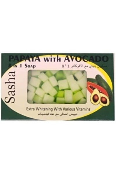 SASHA - صابون البابايا مع الأفوكادو، 8*1 | 135 غرام