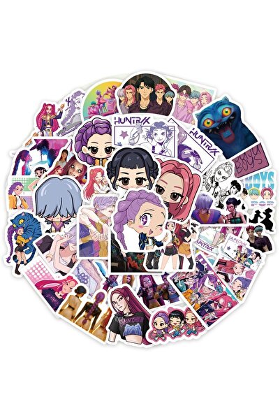 Generic 75 قطعة من ملصقات Pop Demon Hunter المقاومة للماء من الفينيل لأجهزة ا...