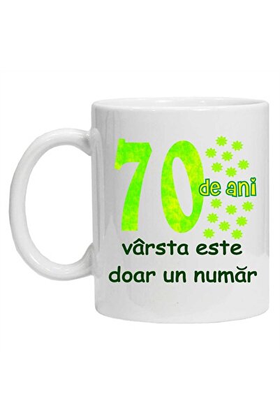 CRD PRINT Personalized mug '70 years - age is just a number' 330 ml