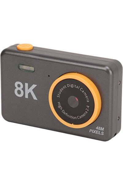 Generic Kids Digital Camera 48MP Dual Lens 8K Video Selfie Rechargeable Toy Gift for Children Black