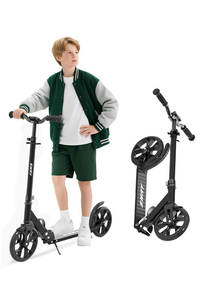 sharpdo Kick Scooter for Kids, 2-Wheel Scooter with Adjustable Handlebar, Stand-Up Riding with Brakes