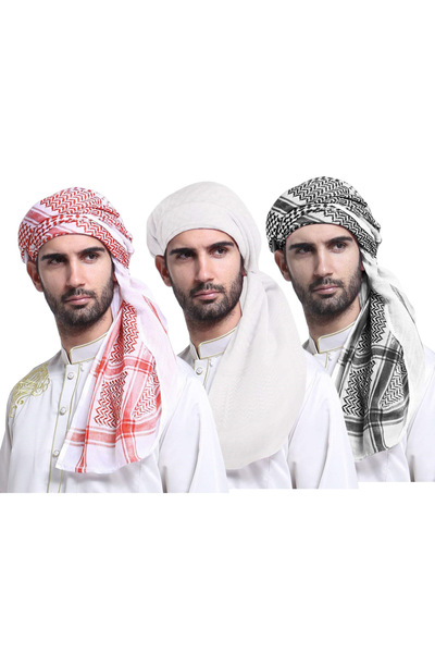JInsh 3pcs Men Headscarf