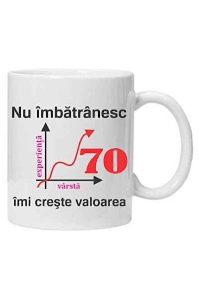 CRD PRINT Cană ceramică personalizată - „Nu îmbătrânesc, valoarea mea crește”...