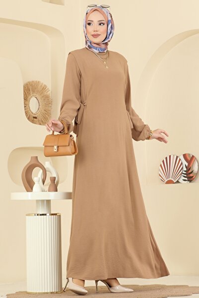 ModaMerve Yandan Bağcıklı Aerobin Elbise 5007MDA386-MS Vizyon