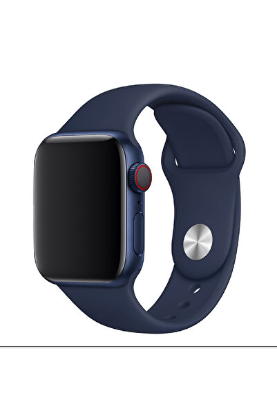 HYPERSOFT حزام من السيليكون ذو اللون الواحد متوافق مع جميع سلاسل Apple Watch ...