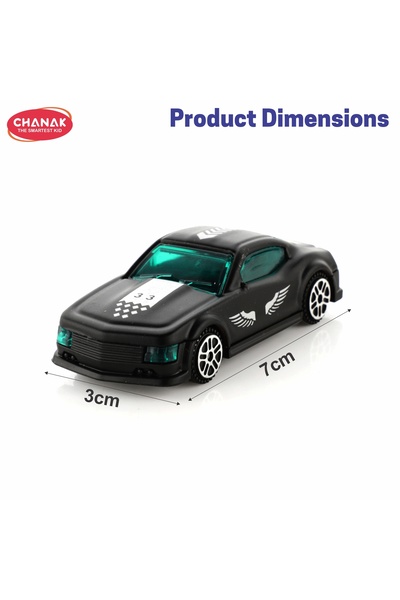 Chanak Die-Cast 2nd Model Metal Racing Car Set, Free Wheel Toy Cars for Kids 3+