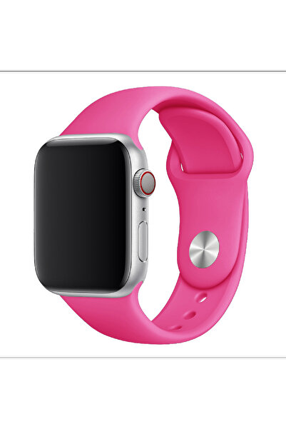 HYPERSOFT حزام من السيليكون ذو اللون الواحد متوافق مع جميع سلاسل Apple Watch ...