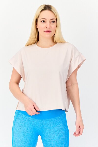 adidas Women Sportswear Fit Short Sleeve Outdoor T Shirt, Pink