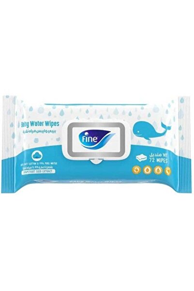 FINE - Baby Water Wipes With Grapeseed Extract - 72pcs
