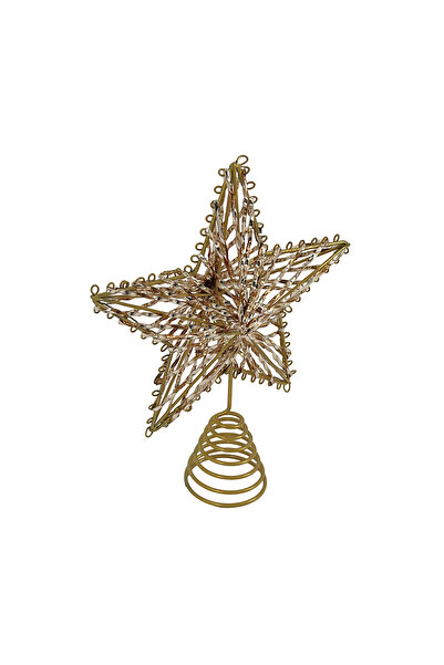 Christmas Magic Star Tree Top Gold 15.5x5.5x20cm