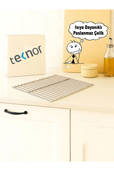 Teknor Kare Izgara Nihale, Metal Nihale, Çay Altlığı, Tencere ve Tava Altlığı (Krom)