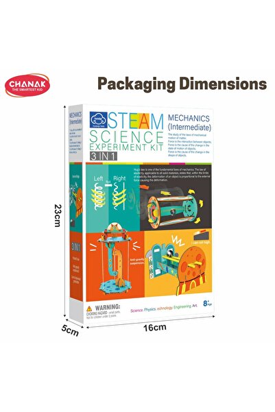 Chanak 3-in-1 Mechanical Engineering Kit for Kids | STEM DIY Building Set