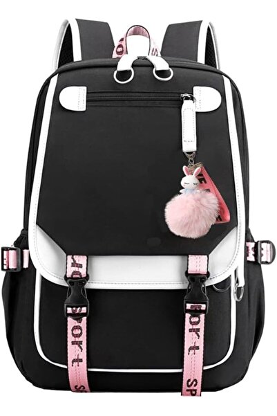 Arabest Kawaii backpack with bear plush Kawaii needle accessories, cute aesthetic school bag