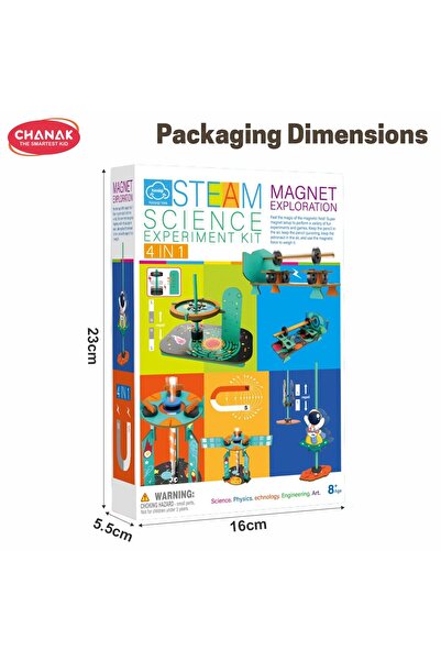 Chanak 4-in-1 Magnetic Science Kit for Kids | STEM Learning Toy with Fun DIY Experiments