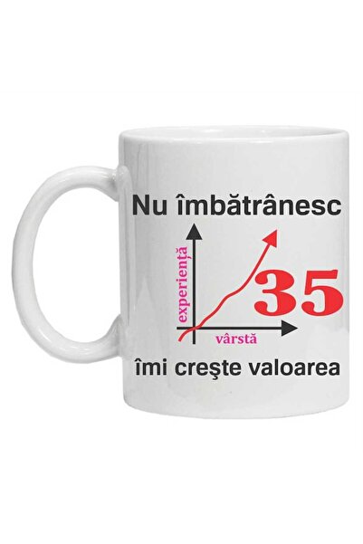 CRD PRINT Personalized ceramic mug 'I'm not getting older, my value increases' 330 ml
