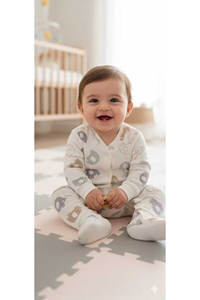 BİRİCİK COLLECTİON FİL MANŞETLİ TULUM 0-6 AY