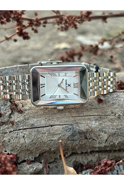 Daniel Klein ORIJINAL 2 YIL GARANTİLİ DİKDÖRTGEN KASA KRİSTAL CAMLI KADIN KOL...