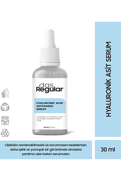 das Regular Intensive Moisturizing and Repairing Hyaluronic Acid Serum 30ml