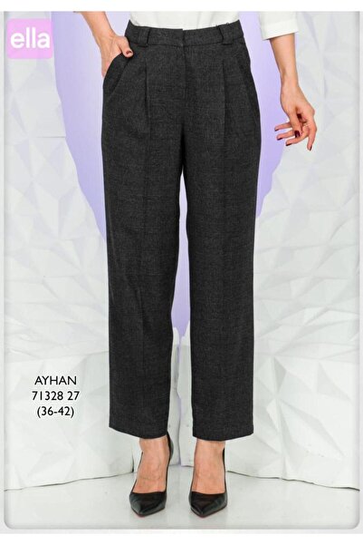 AYHAN Широкі штани в клітинку з боковими складками