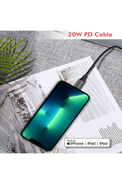 EZRA 20W PD Fast Charge Cable with Overcharge & Heat Protection