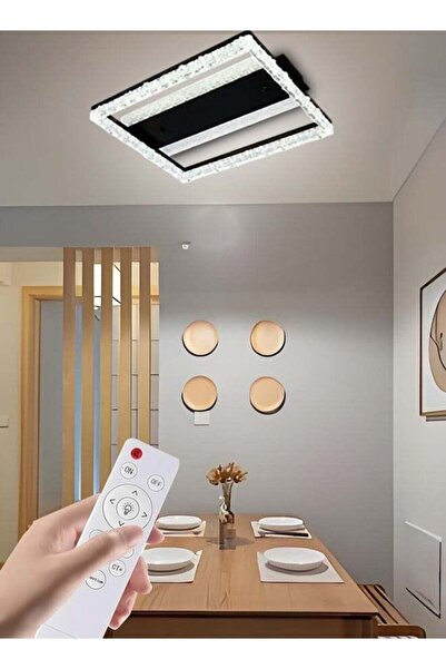 Generic Small Square Ceiling Lamp - Modern Ice Crack Pattern for Living Room, Bedroom, Dining