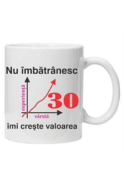 CRD PRINT Personalized mug with print "I don't get older, my value increases" - White ceramic 330 ml