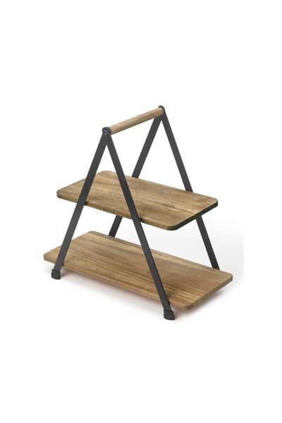 İdeen Welt Ideenwelt Etajere Büfe 2 Katlı Servis Akasya